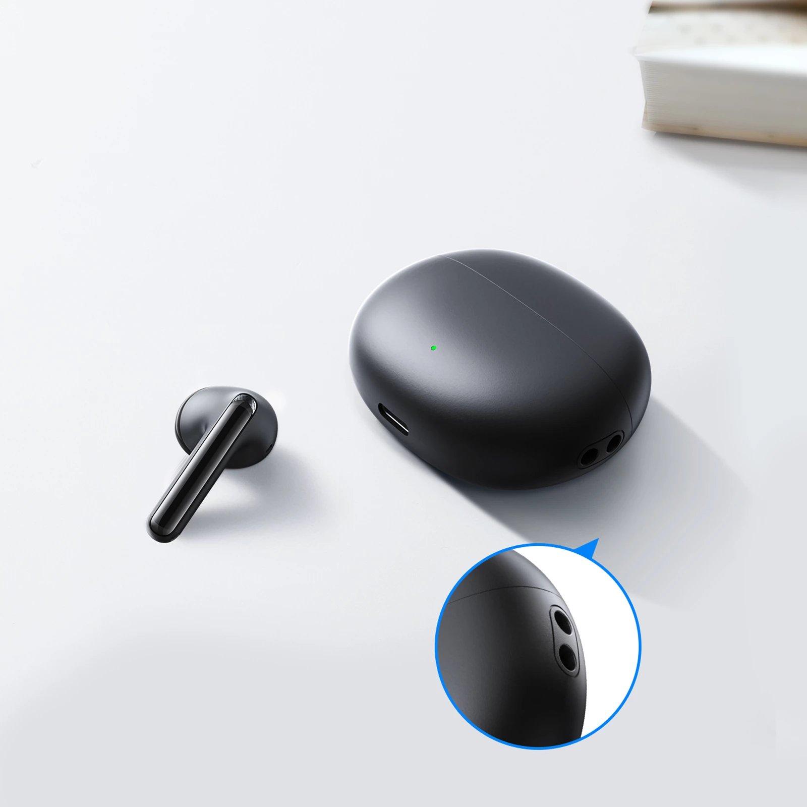 Kufje wireless Joyroom Funpods JR-FB2, Bluetooth 5.3, IP54, të zeza