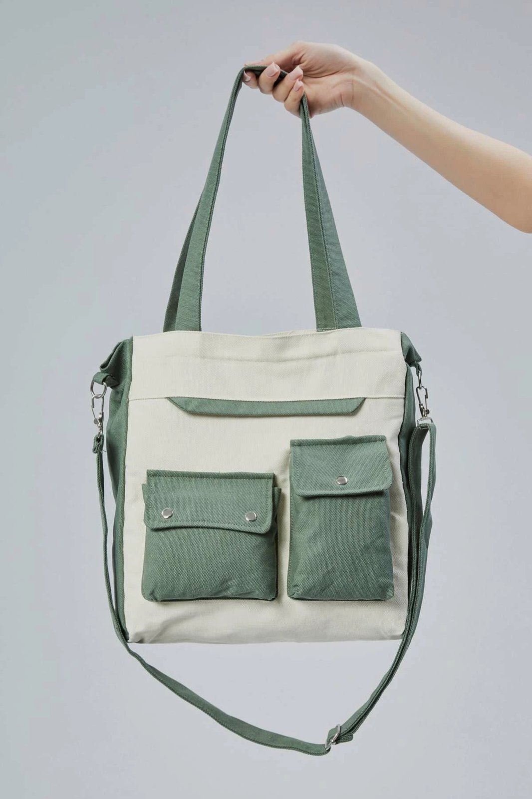 Çantë tote Zoozie Bags, e gjelbër, 2355