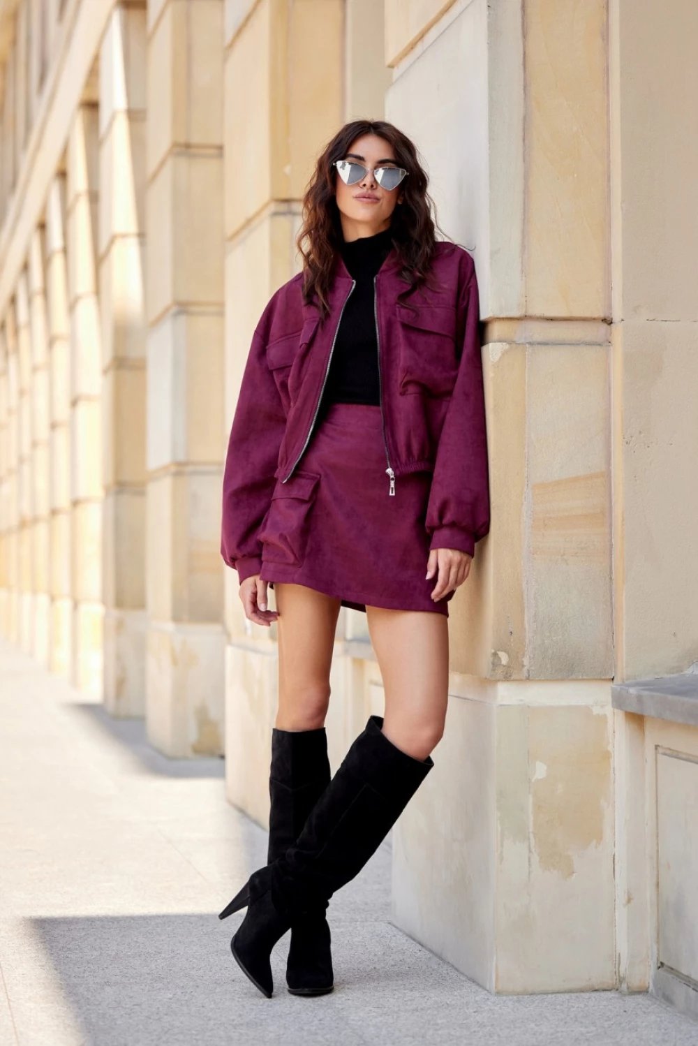 Fund i shkurtë Roco Fashion, e kuqe