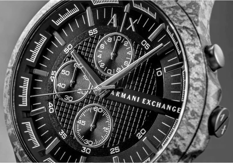 Orë dore për meshkuj Armani Exchange, gri