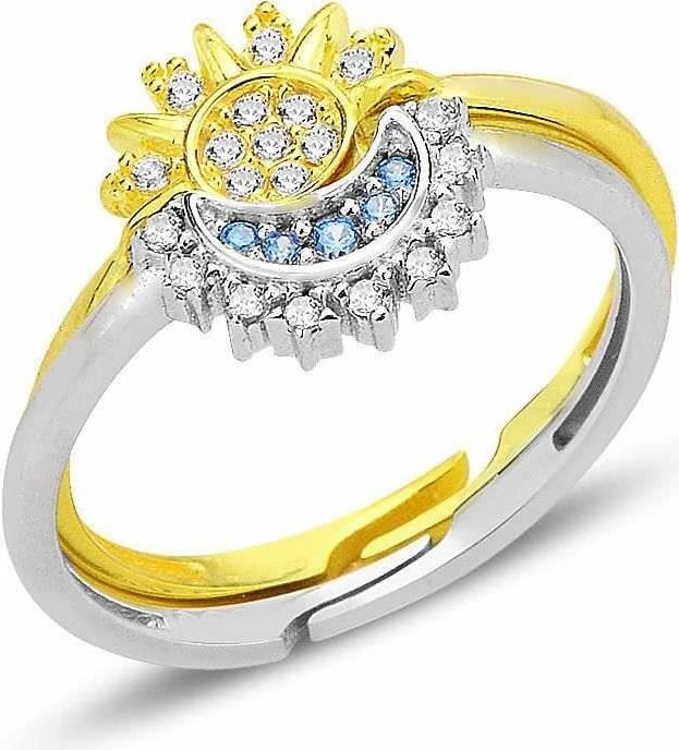 Unazë argjendi Jumeon, SGTL12686, ngjyrë ari dhe argjendi