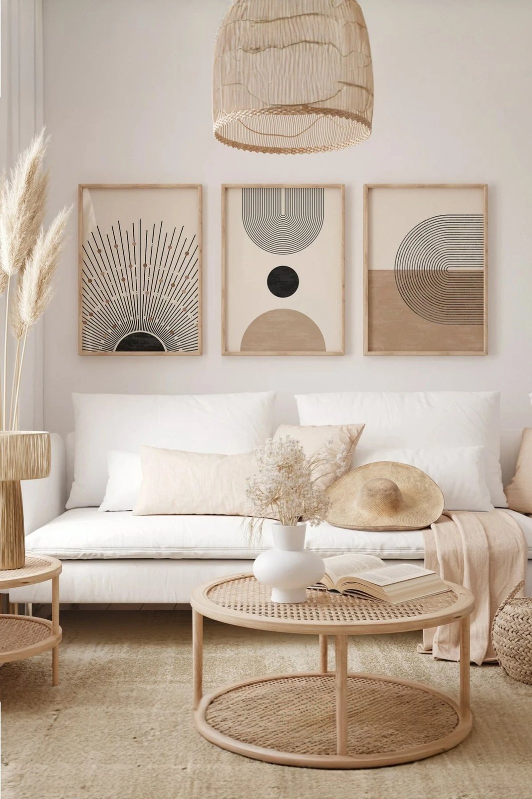 Set pikturash dekorative me kornizë, 3 copë, Wallity, 3Dartsohoset12