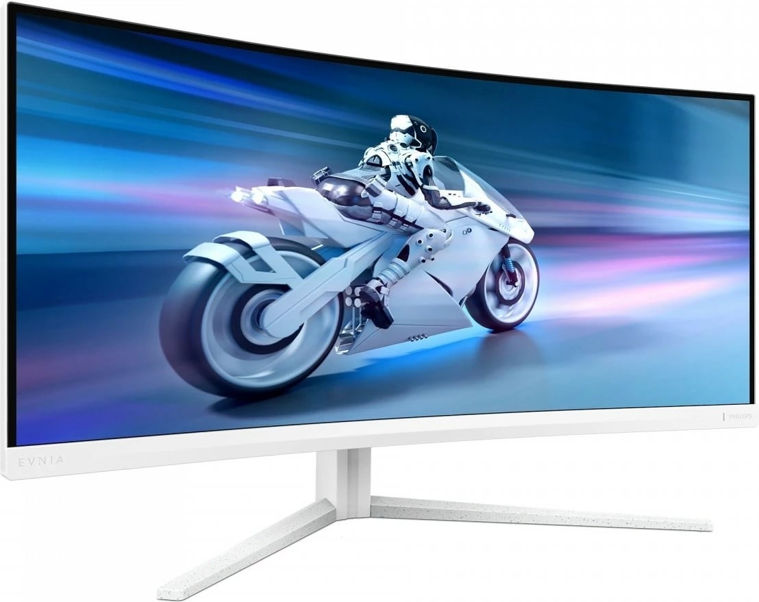 Monitor Philips 34M2C5501A, 34 inç, VA, 180Hz, WQHD, i bardhë