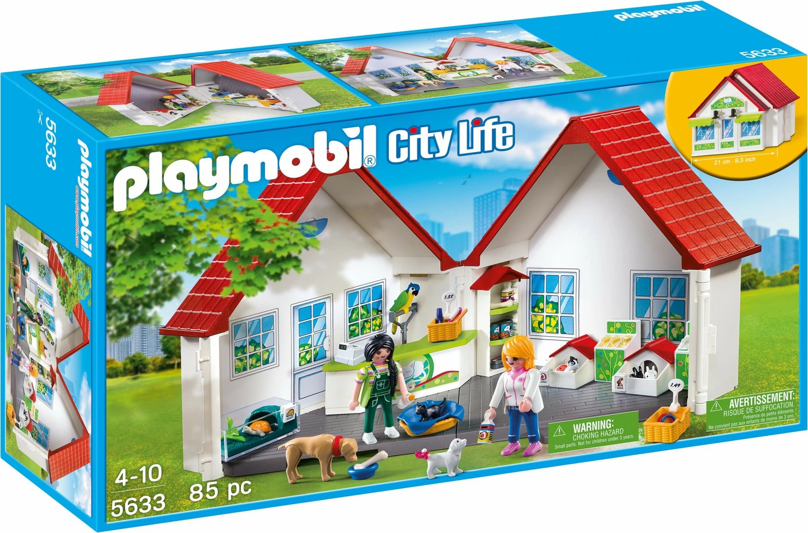 Set lodrash Playmobil City Life, Tierhandlung, shumëngjyrësh