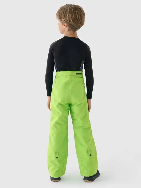 Pantallona ski 4f fëmijë, të gjelbra