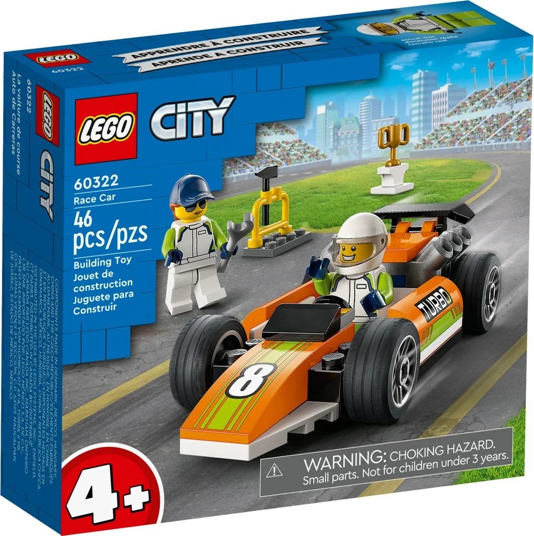 Lodër për fëmijë, LEGO City 60322, veturë garash