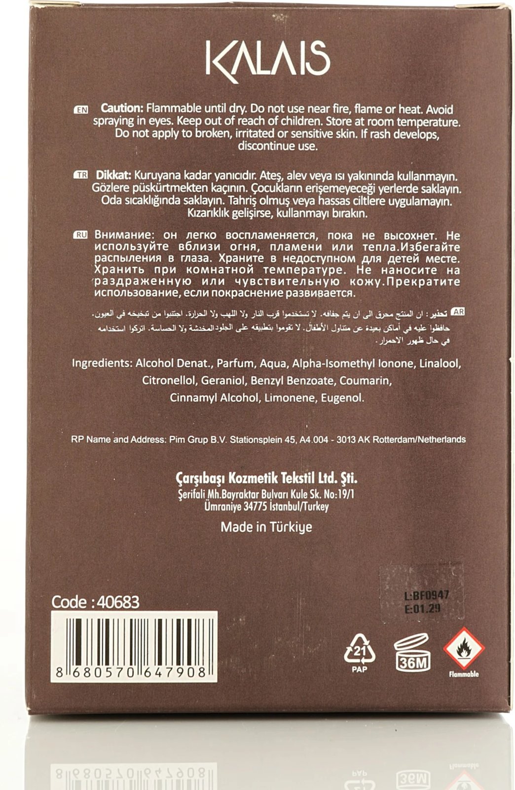 Parfum për burra Alberto Taccini, 40683, 100ml