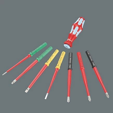 Set veglash Wera 05006631001, 17 copë, mbështjellës i zi