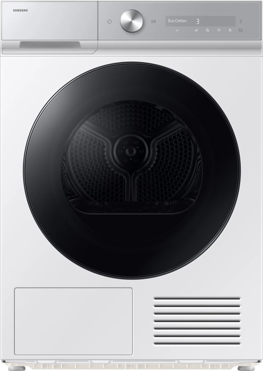 Tharëse rrobash, Samsung DV90DB8845GHU4 BESPOKE, 9 kg, klasë energjie A, pompë nxehtësie, AI Control, e bardhë