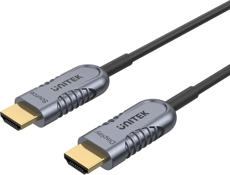 Kabllo HDMI Unitek, për meshkuj e femra, e zezë-argjendtë