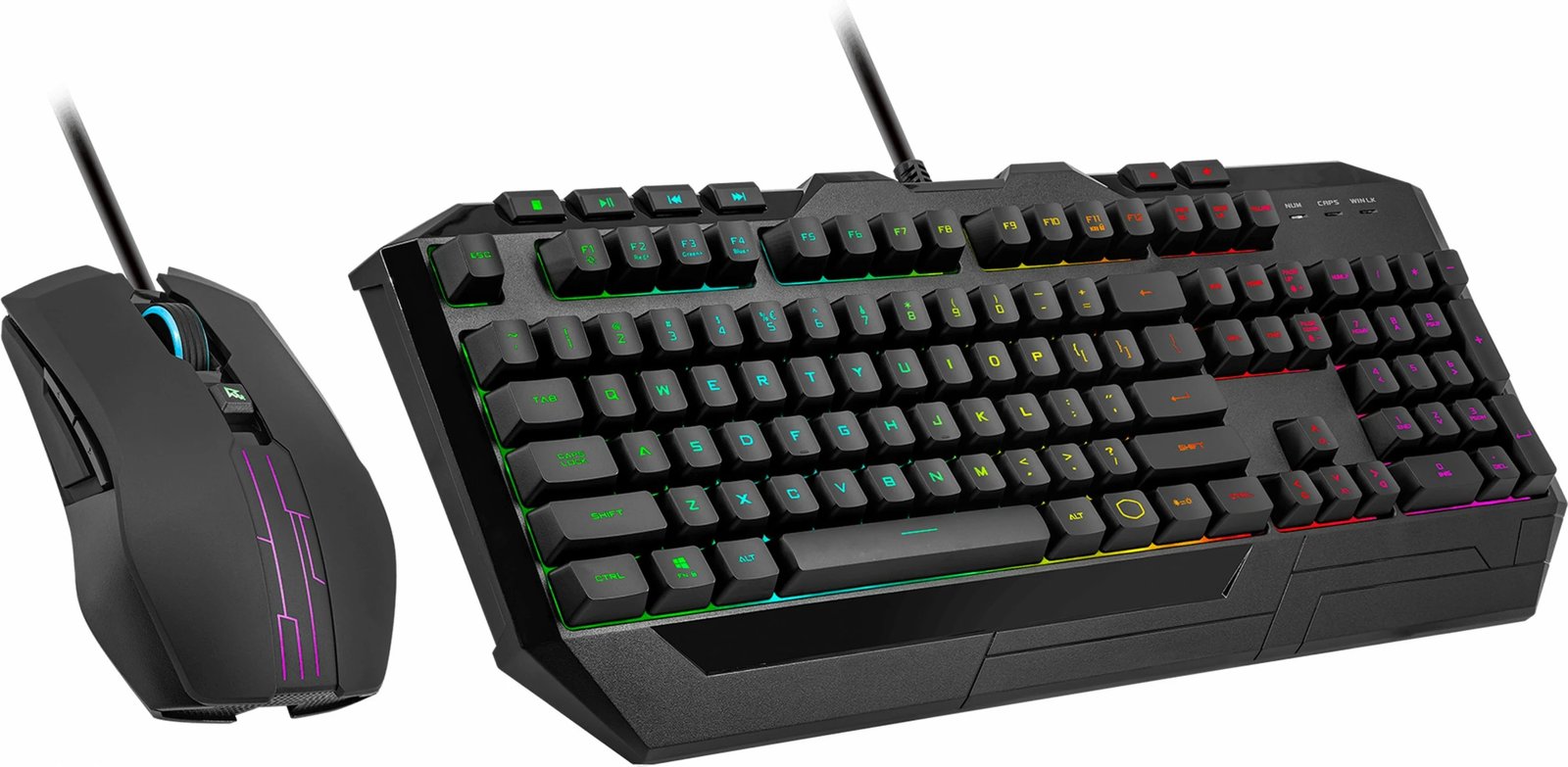 Set tastierë dhe maus Cooler Master Devastator 3 RGB, QWERTZ, USB, Membranë, i zi