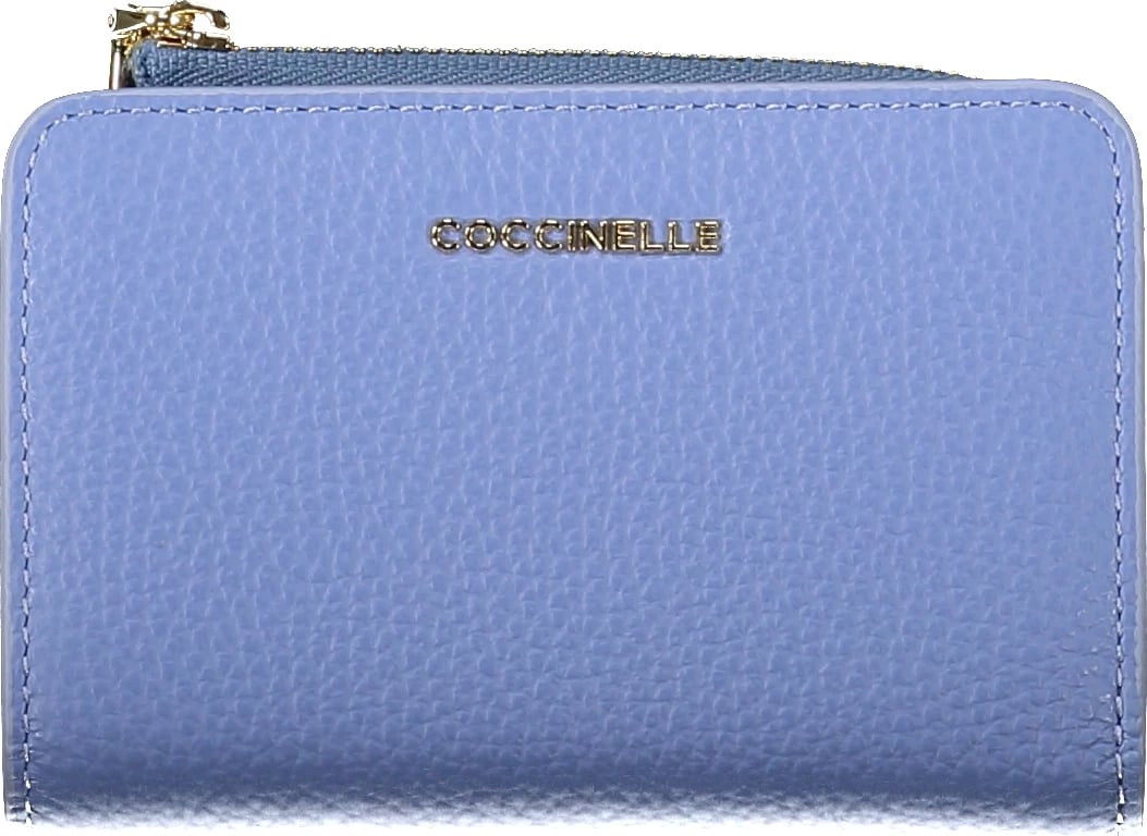 Portofol për femra COCCINELLE Metallic Soft, kaltër e çelët