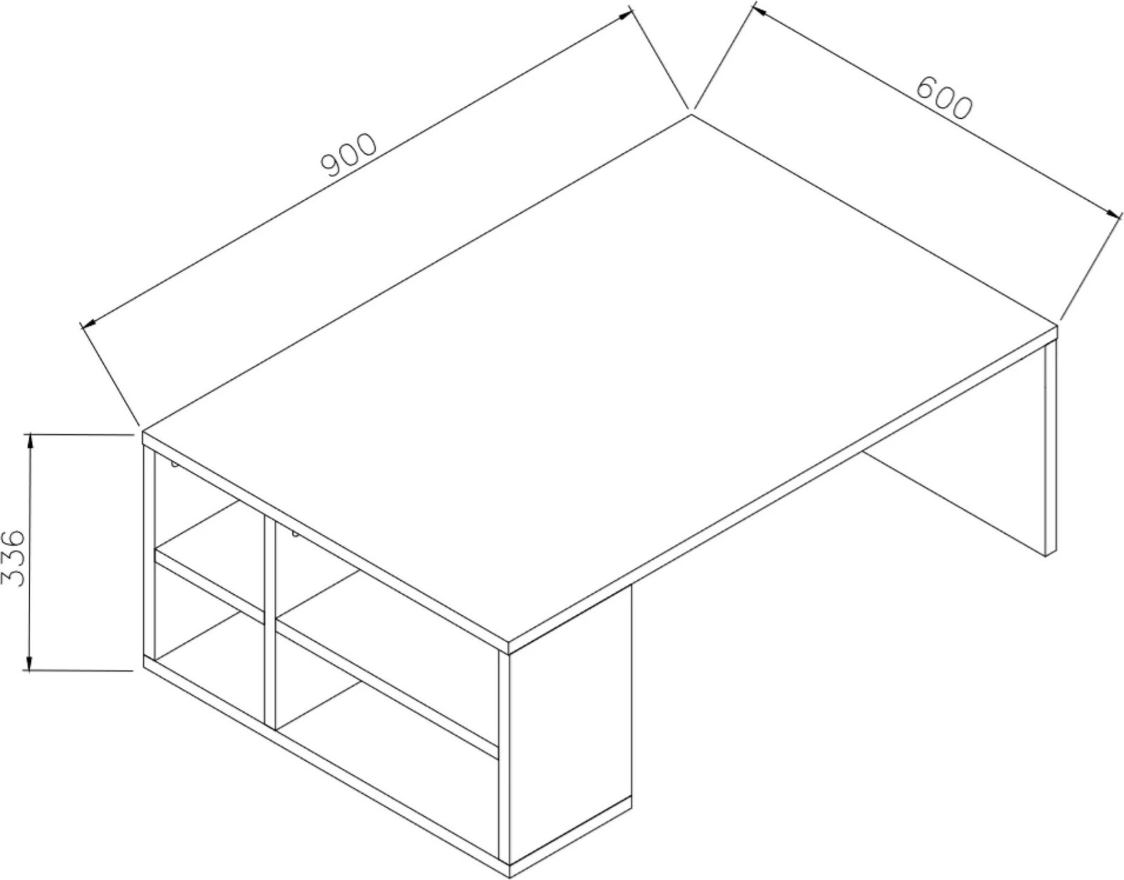 Tavolinë kafeje Hanah Home, Defne - Patara