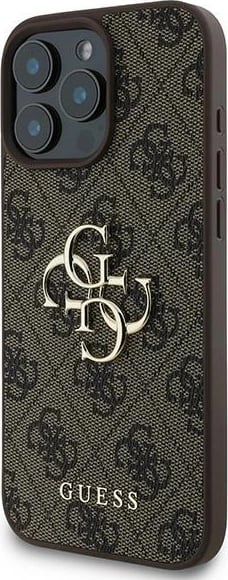 Mbështjellës Guess 4G Big Logo për iPhone 16 Pro, Kafe