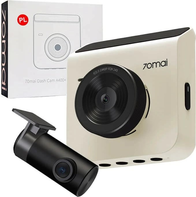 Kamerë veture 70mai A400 me kamerë të pasme RC09, 2560x1440, WiFi, Bardhë, set