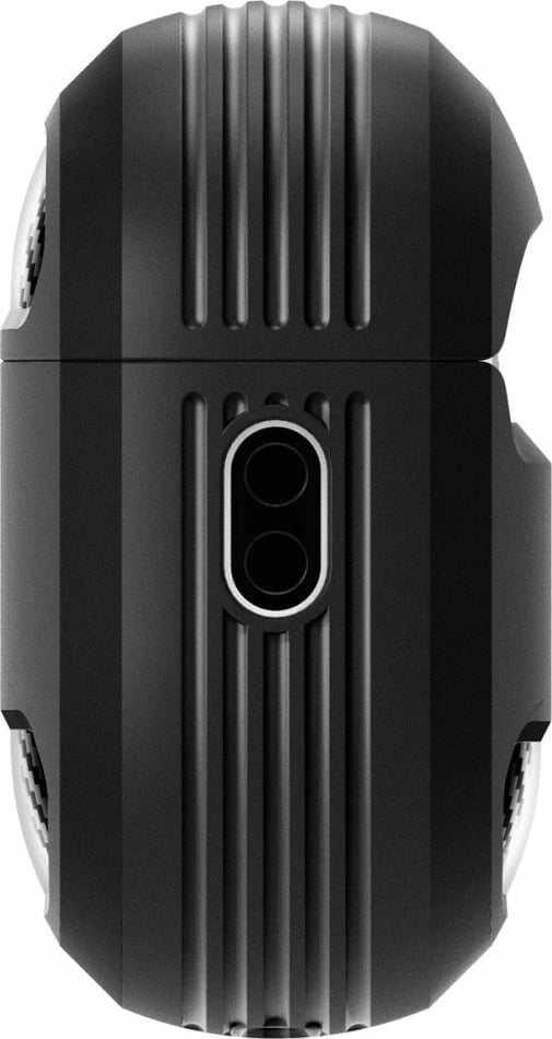 Mbështjellës Spigen Rugged Armor për AirPods Pro 1/2, me karabiner, i zi