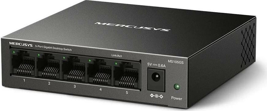 Switch Mercusys MS105GS, 5 porte, Gigabit