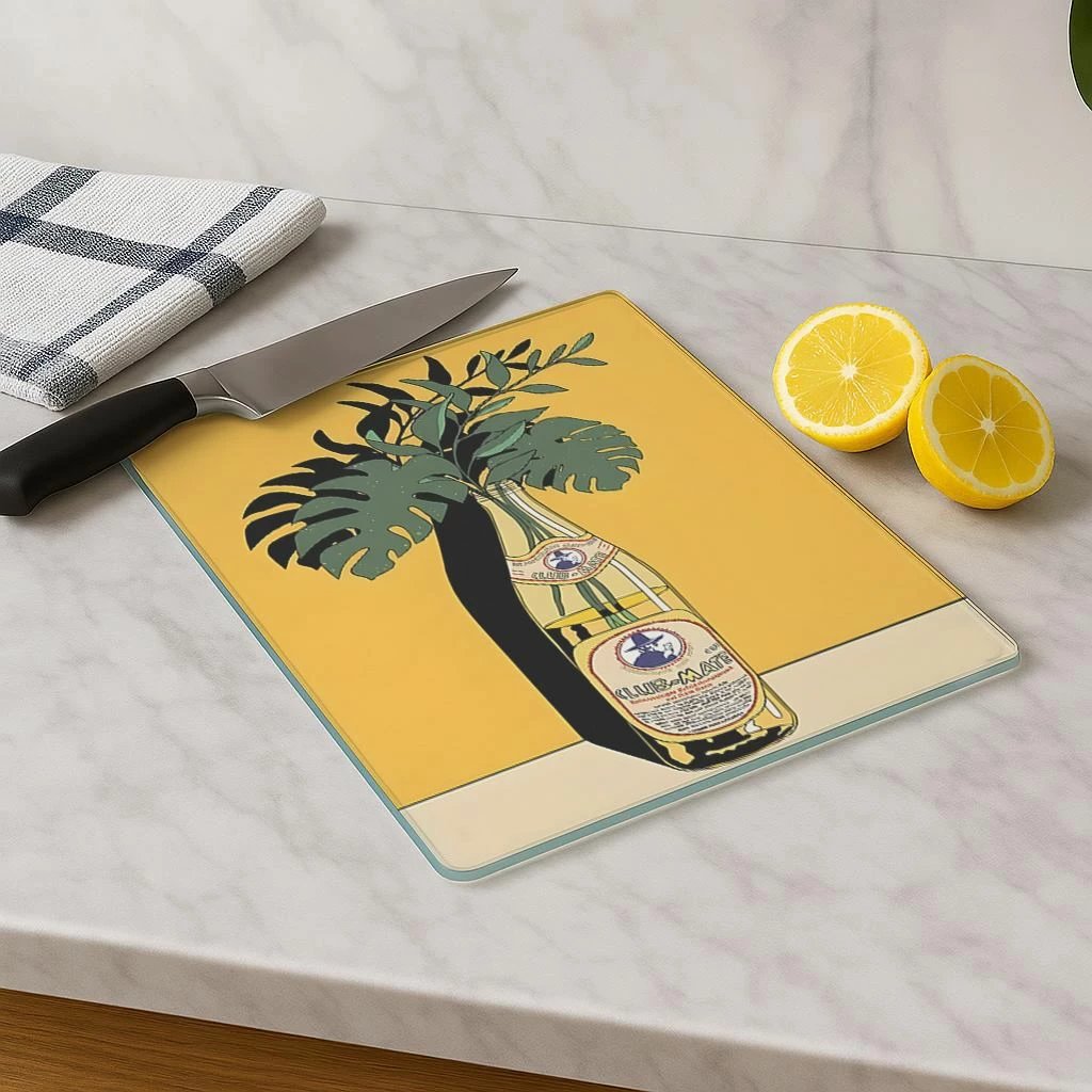 Dërrasë prerëse Hermia, qelq i temperuar, shumëngjyrëshe, 30x40cm