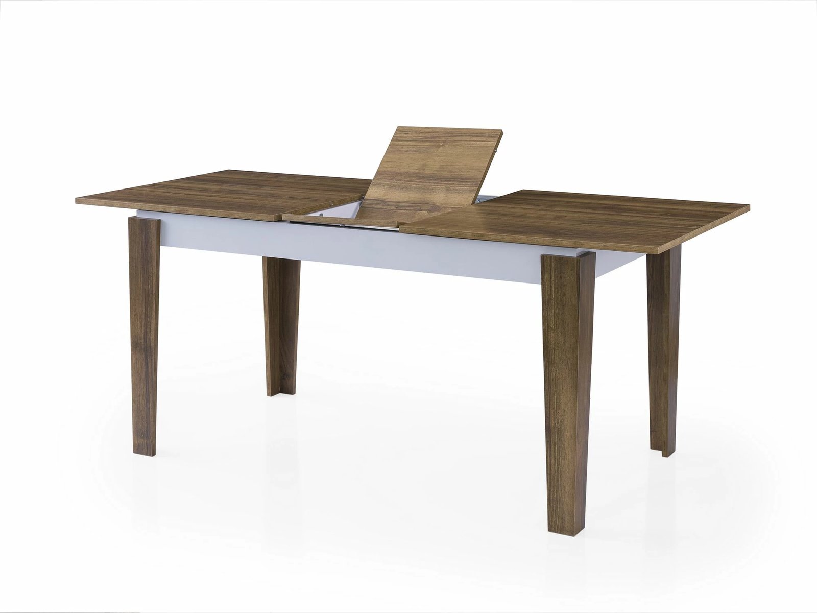 Tavolinë ngrënie me zgjatje, ngjyrë arre dhe e bardhë, Skye Decor Cunda - 2981