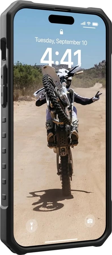 Mbështjellës Urban Armor Gear 114301113333 për celular, për Apple, 17 cm (6.7"), Argjendtë
