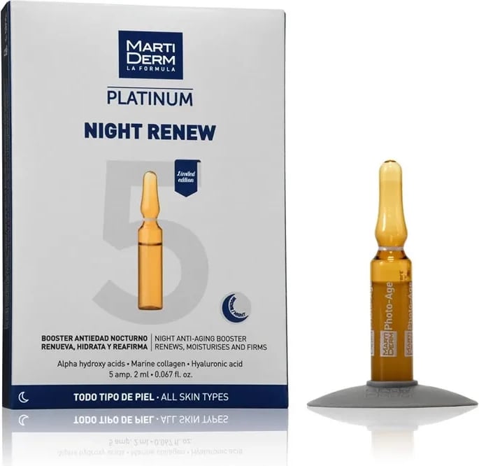 Ampula për fytyrë Martiderm Night Renew unisex 5 copë
