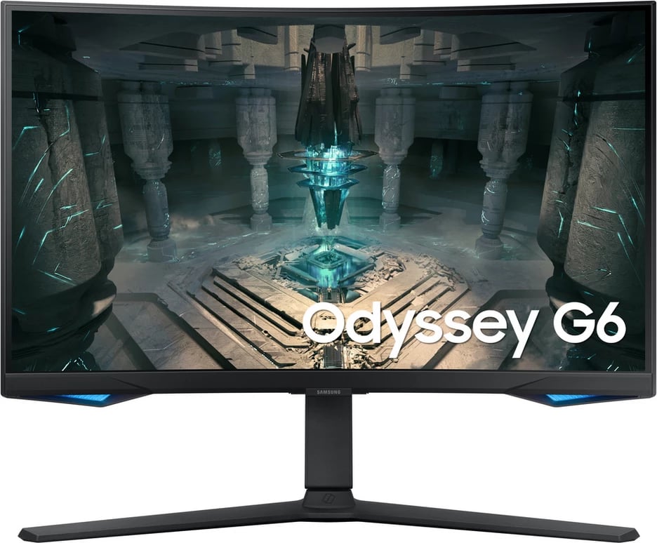 Monitor Samsung Odyssey G6 S27BG650EU / LS27BG650EUXEN 27" QHD 2560x1440 240Hz 1ms VA i lakuar me altoparlantë, e zezë