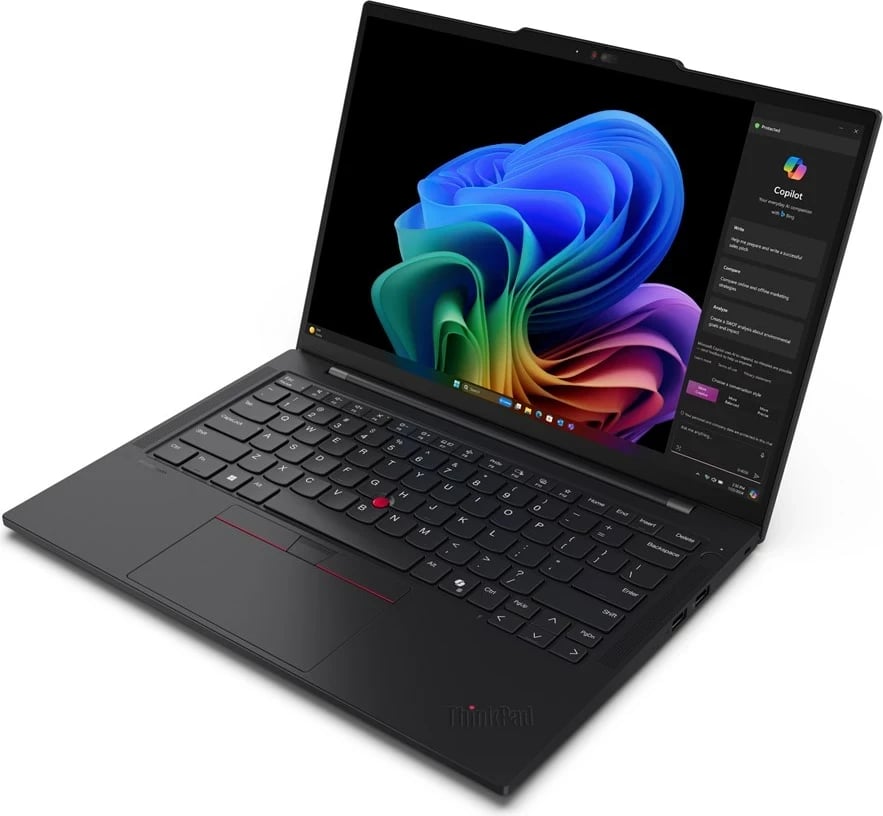 Laptop Lenovo ThinkPad T14s Gen 6 Copilot+ PC, 14", Snapdragon X1E-78-100, 32 GB RAM, 1 TB SSD, Zi