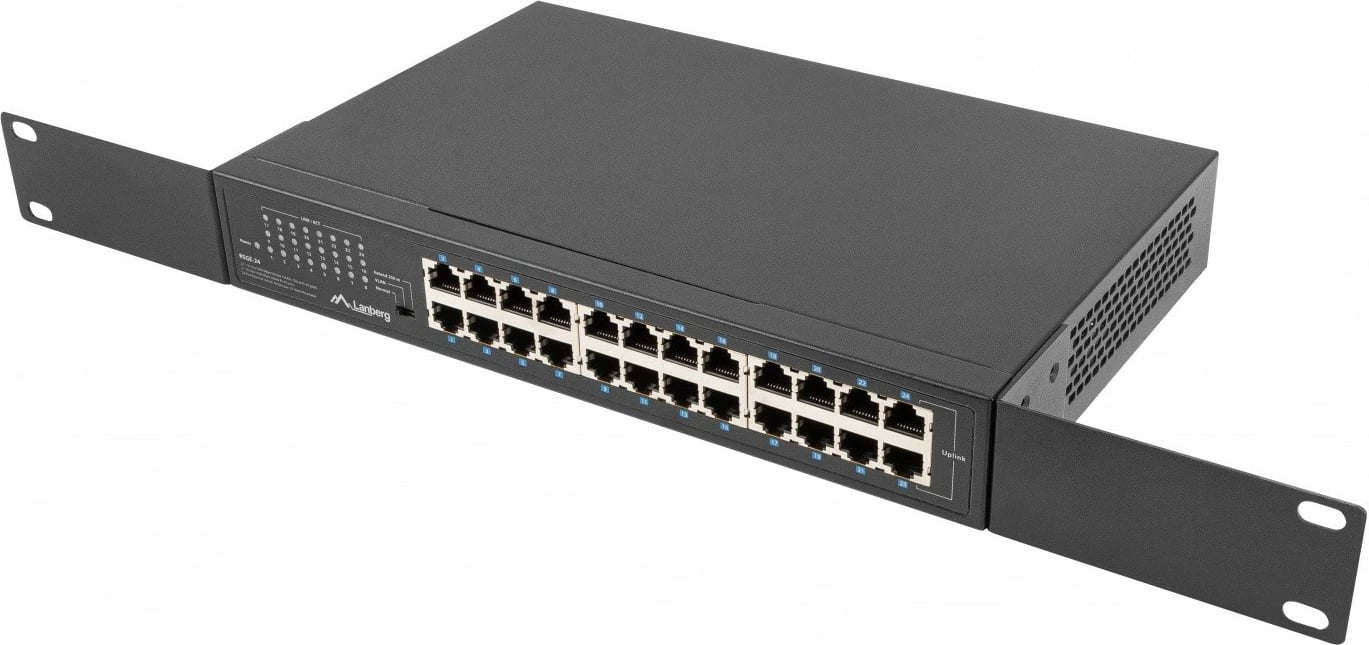 Switch Lanberg RSGE-24, 24 porta Gigabit Ethernet, rack, i zi