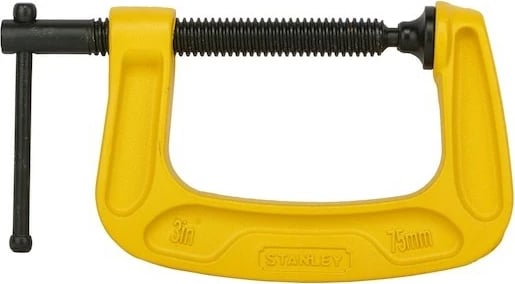 Kapëse C Stanley Maxsteel 830350, prej hekuri, e verdhë