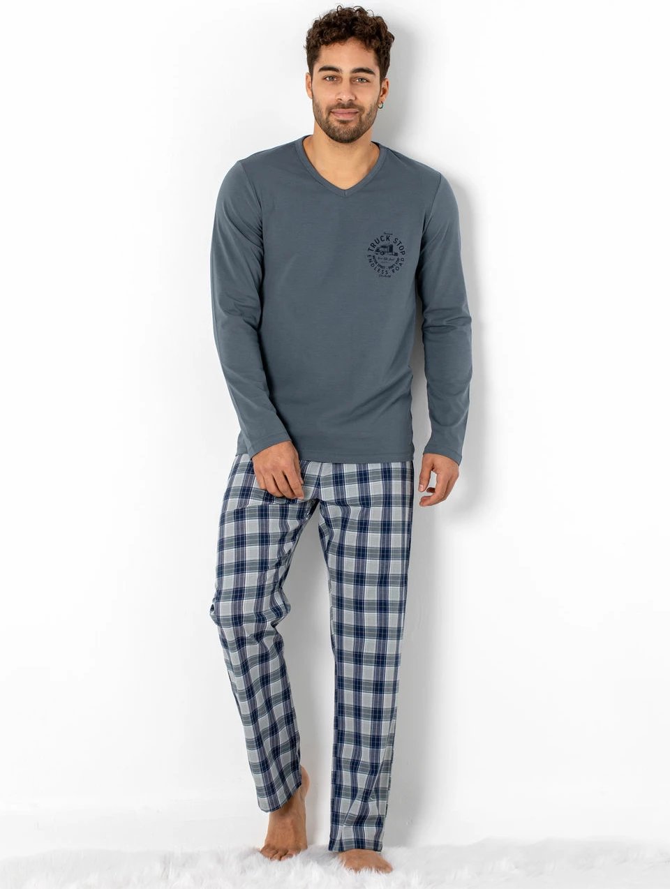 Pizhama për burra, ngjyrë fume, Jumeon 002-000308