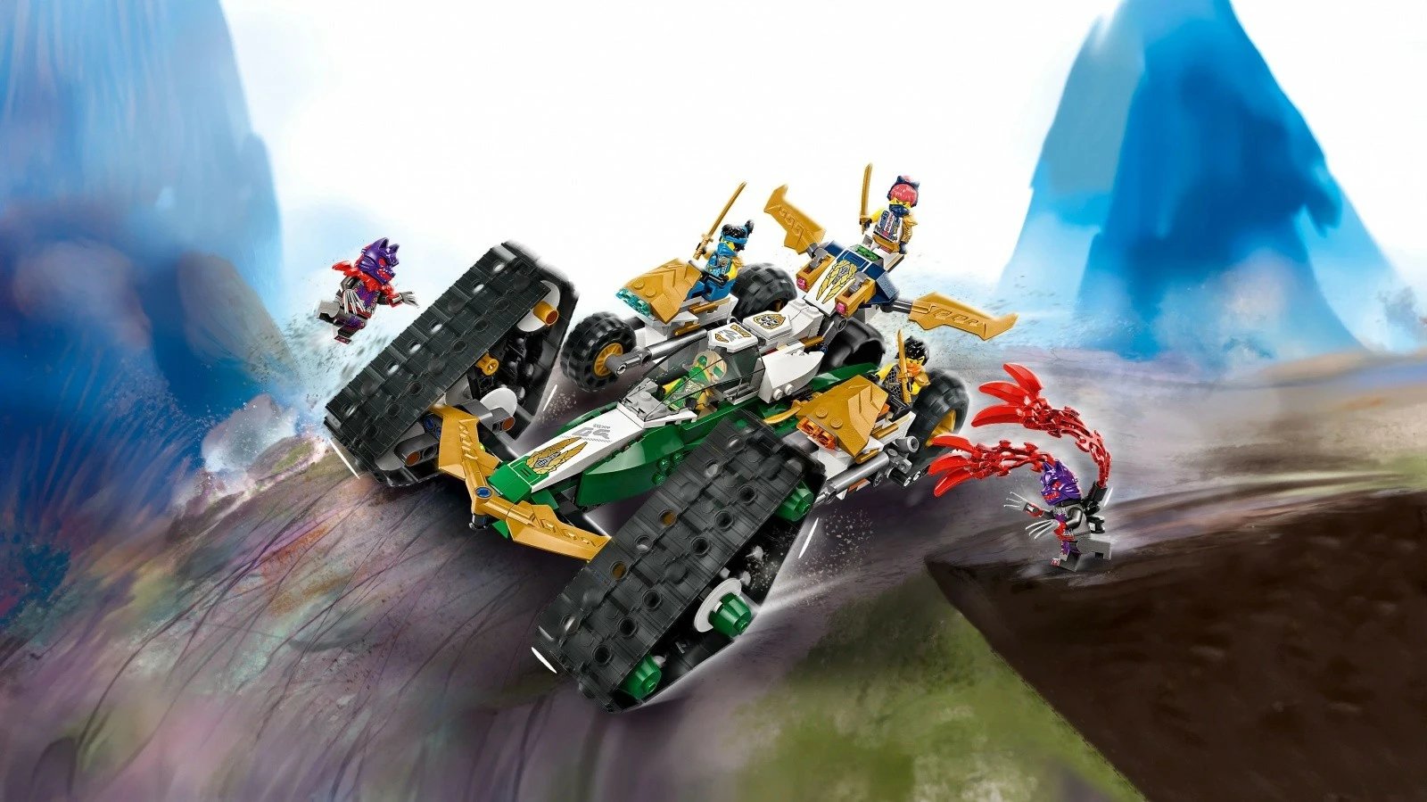 Set ndërtimi LEGO Ninjago 71820, 4-në-1, 576 pjesë, me 6 minifigura, plastikë