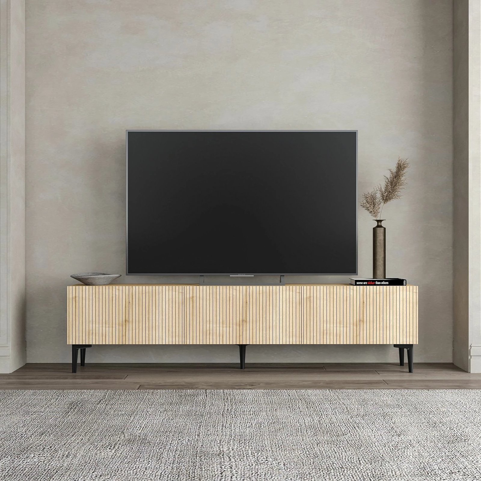 Komodë TV Skye Decor, ngjyrë lis safir, Oscar