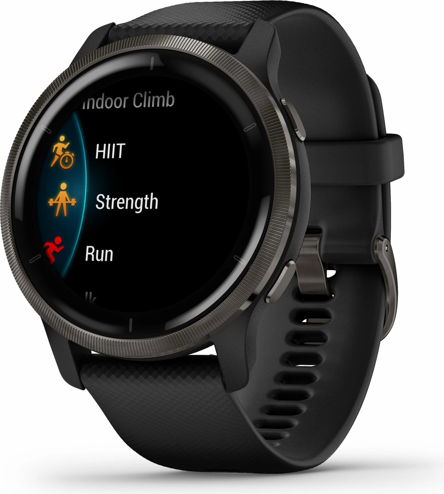 Smartwatch Garmin Venu 2 45mm, ekran AMOLED, rrip silikoni, i zi