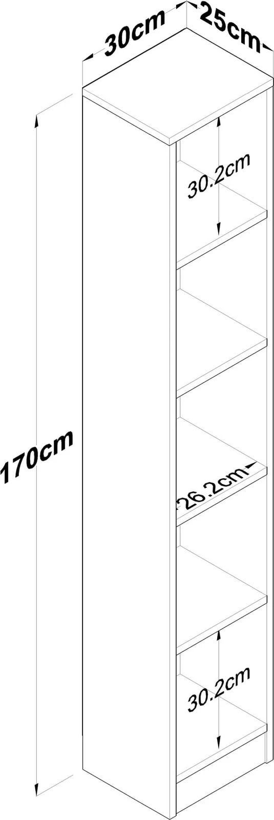 Raft librash Hanah Home, HC114 - 2661, ngjyrë arre