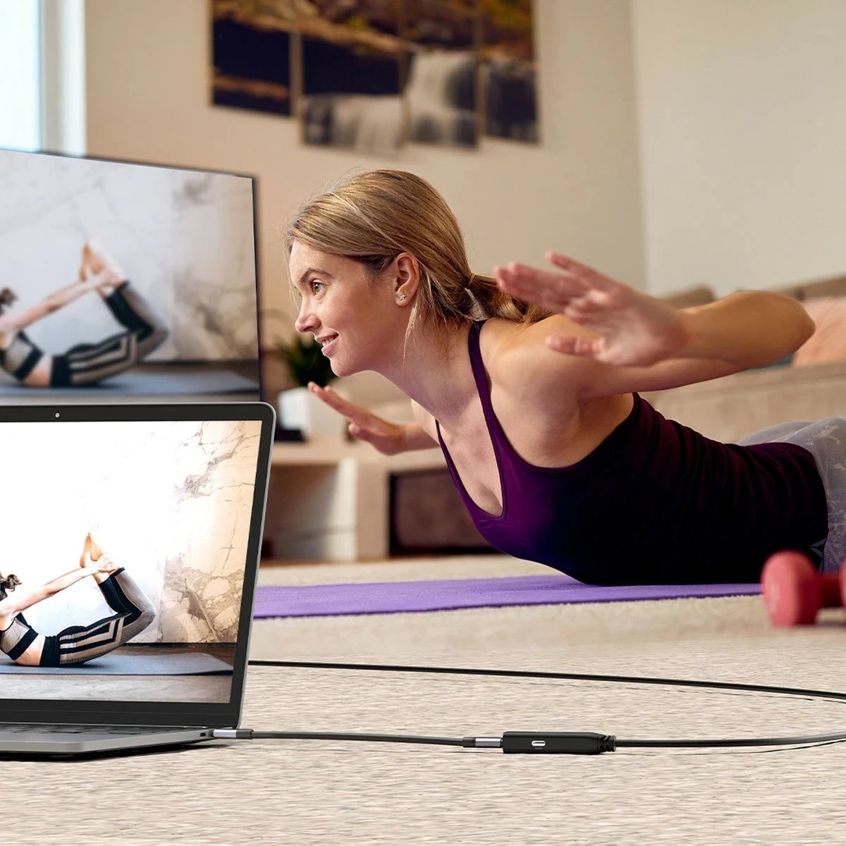 Kabllo zgjatëse USB-C Unitek 5m 10Gbps e zezë