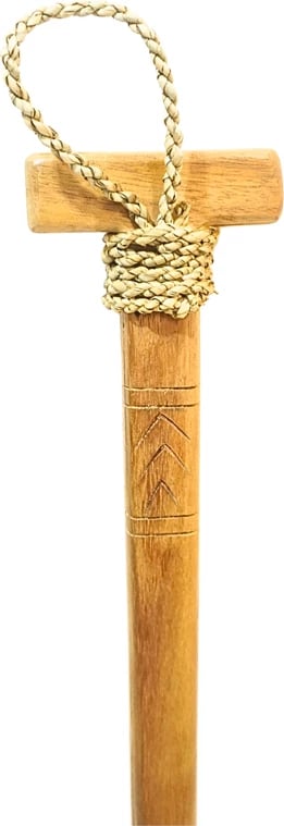 Dekor për mur, lopatë druri mahogani, ngjyrë natyrale, Paddly Inart, 20x3x120cm