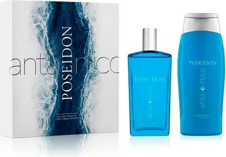 Set Eau de Toilette dhe xhel dushi Instituto Español Poseidon Antartico mashkull, 150ml