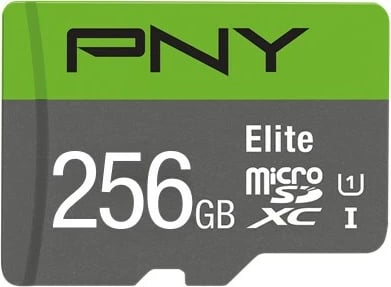 Kartelë memorie microSDXC PNY Elite 256 GB, Gri