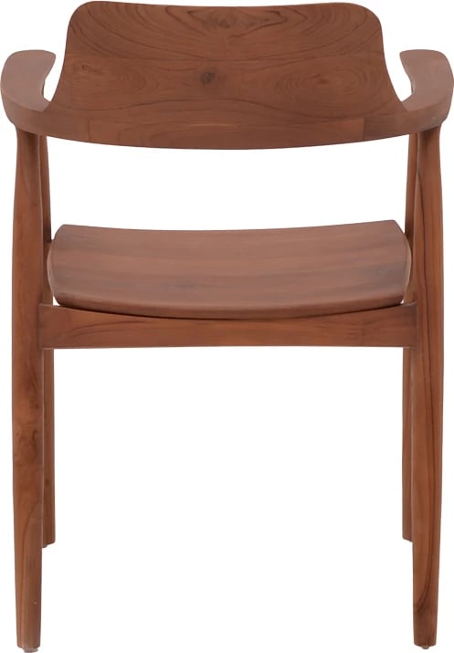 Karrige Jambene, ngjyrë arre, dru teak, 57x54x79cm