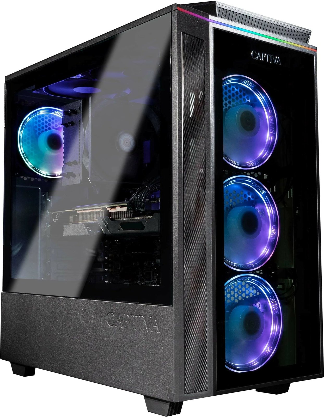 Kompjuter gaming Captiva Highend R88-679, R9 9900X, 64GB RAM, 2TB SSD, Radeon RX 9070 XT, Win 11