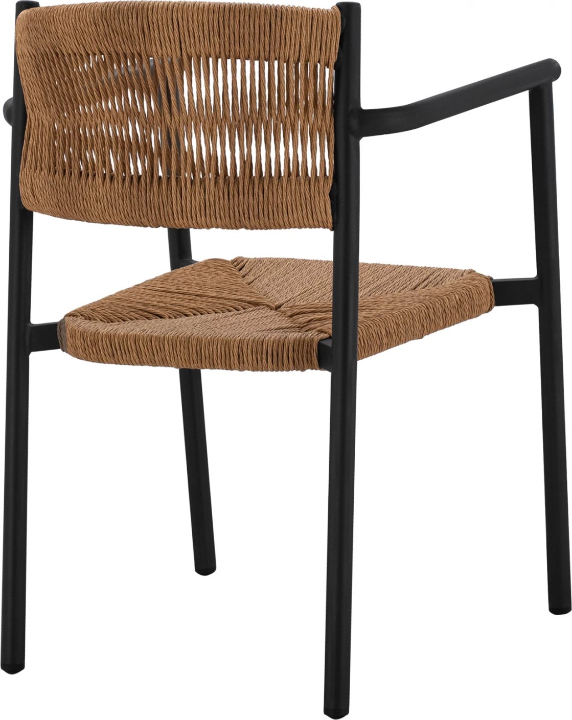 Karrige alumini me litar PE, ngjyrë bezhë, FH5786.02, 55.5x50x77.5 cm