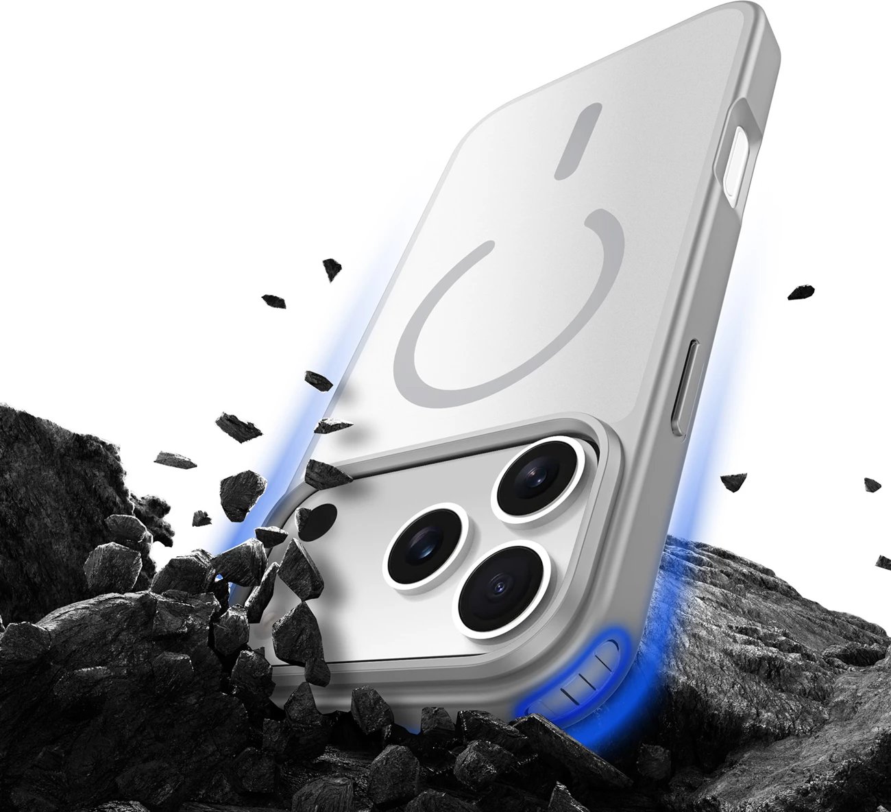 Mbështjellës Dux Ducis Yind për iPhone 17 Pro Max, MagSafe, Gri