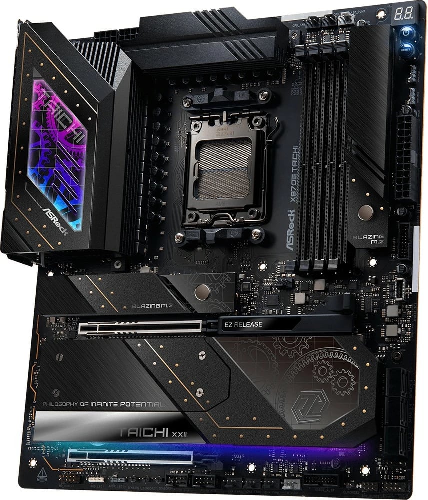 Pllakë amë ASRock X870E Taichi, Socket AM5, 4x DDR5, EATX, e zezë