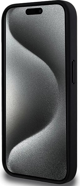 Mbështjellës BMW Perforated Tricolor Line për iPhone 15 Pro Max, i zi