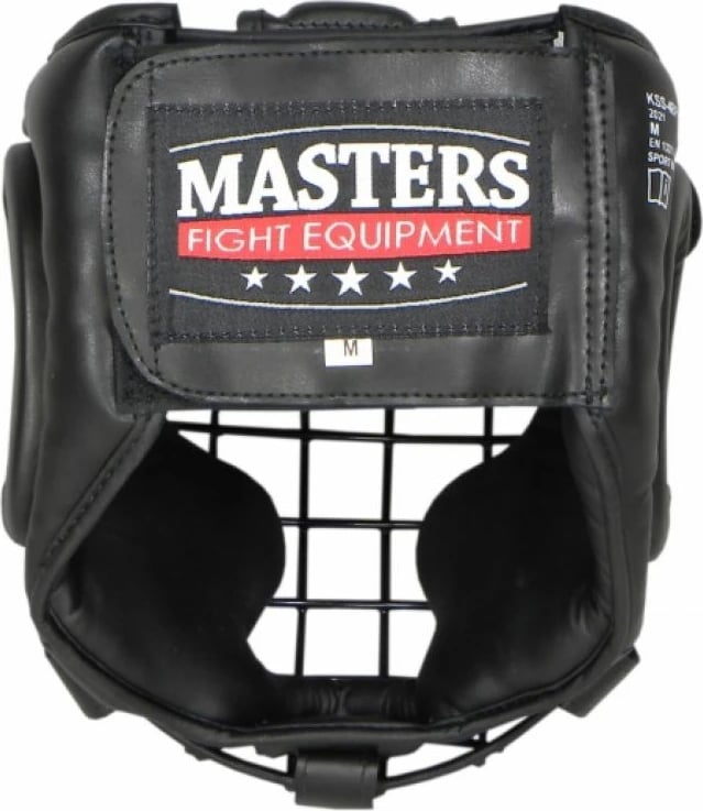 Helmetë për boksim Masters, për meshkuj, e zezë