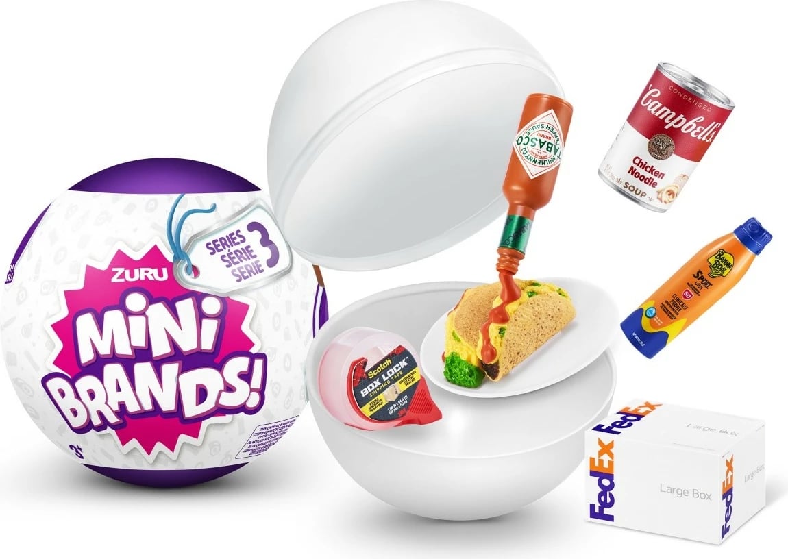 Set figurina Mini Brands ZURU 5 Surprise, Series 3, plastikë, 1 copë