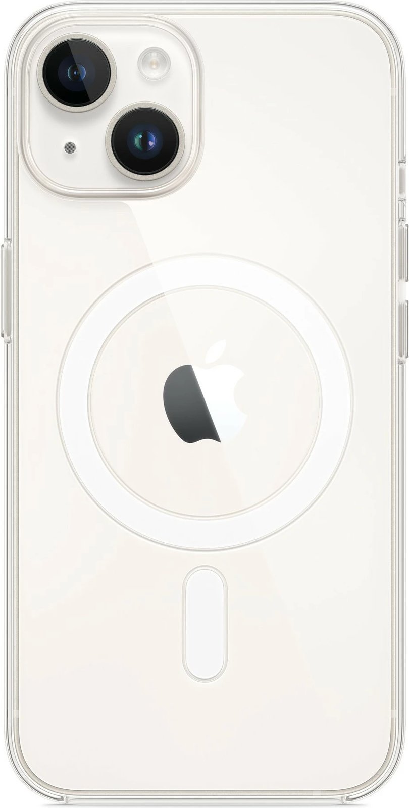 Mbështjellës Apple iPhone 14 Clear Case me MagSafe, transparent