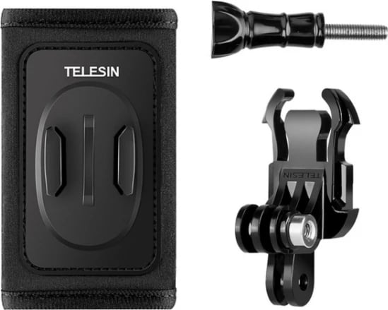 Mbajtës për rrip çante shpine Telesin GP-BPM-003 me J-hook për GoPro/Osmo Action, i zi