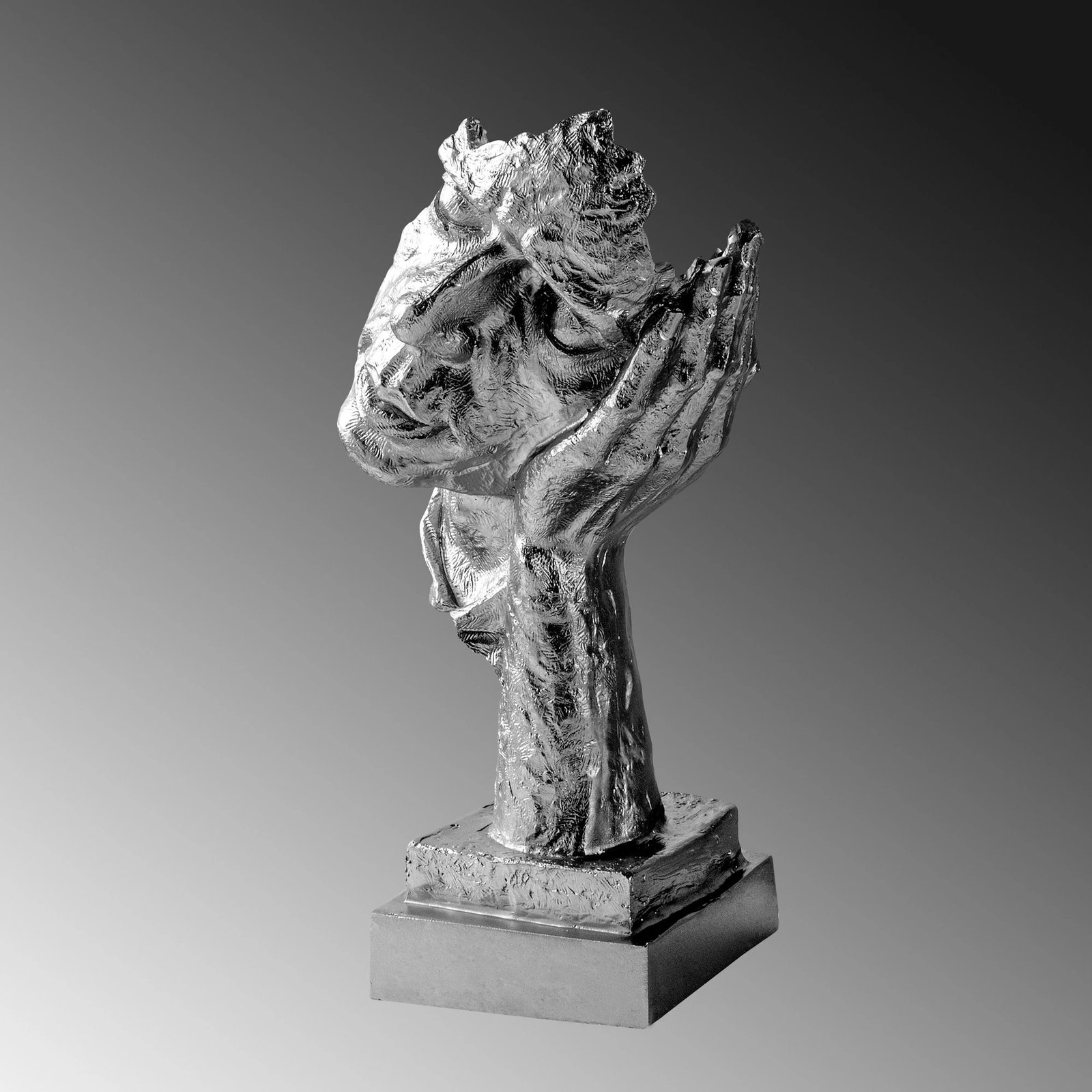 Objekt dekorativ Evila Originals, Yak-030-B, ngjyrë argjendi