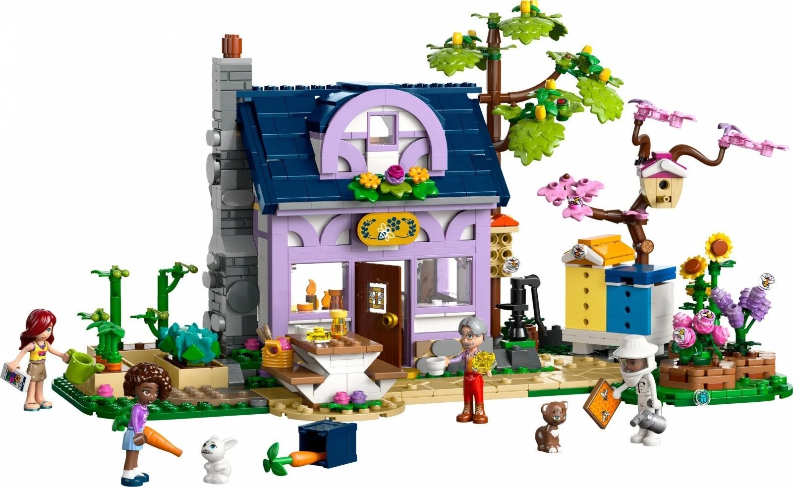 Set ndërtimi LEGO Friends 42669 Shtëpia e bletarëve dhe kopshti me lule, 1161 pjesë